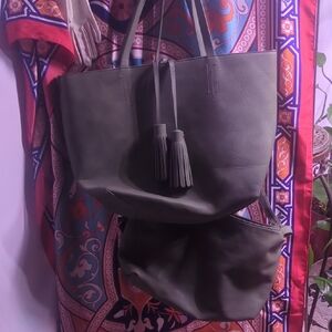 Elegant Sage Green Tote Bag Set